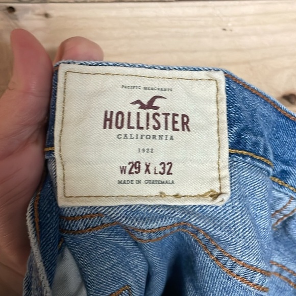 Hollister size W29xL32 boot button fly non distress jean 100% cotton medium wash - Picture 10 of 12
